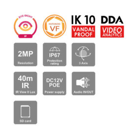 Camera Ip Dome 2.0 Megapixel Provision-Isr Dai-320Ipe-Mvf_Icon