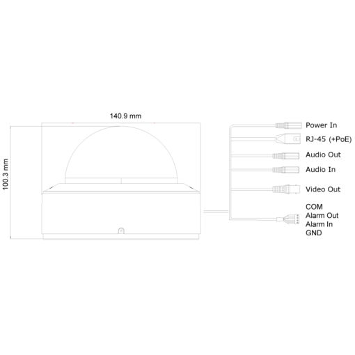 Camera Ip Dome 8.0 Megapixel Provision-Isr Dai-380Ipe-Mvf - Dai-320Ipe-Mvf-Graph6