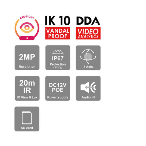 Camera Ip Dome Megapixel Provision-Isr Dai-320Ipe-28 -3