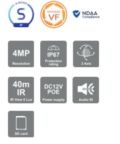 Camera Ip Dome 4.0 Megapixel Provision-Isr Di-340Ipsn-Mvf-G